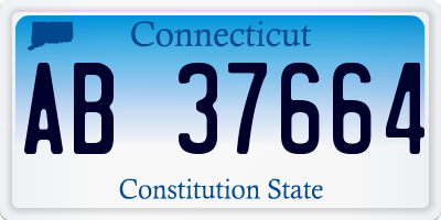 CT license plate AB37664