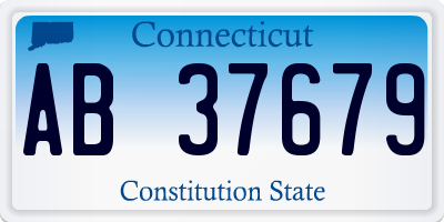 CT license plate AB37679