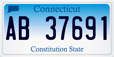 CT license plate AB37691
