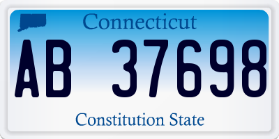 CT license plate AB37698