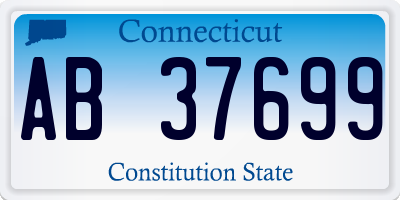 CT license plate AB37699