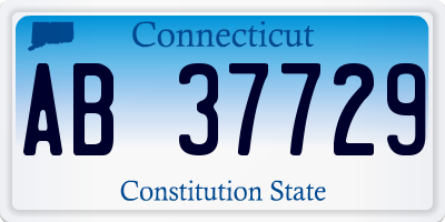CT license plate AB37729