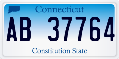 CT license plate AB37764