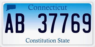CT license plate AB37769