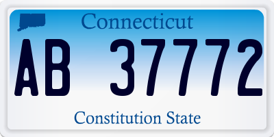 CT license plate AB37772