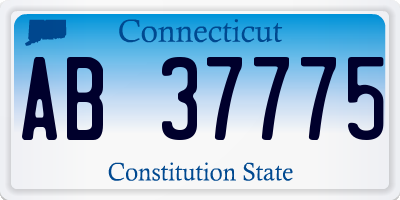 CT license plate AB37775