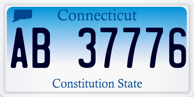 CT license plate AB37776