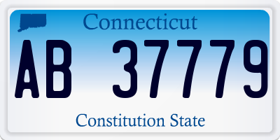 CT license plate AB37779