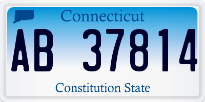 CT license plate AB37814