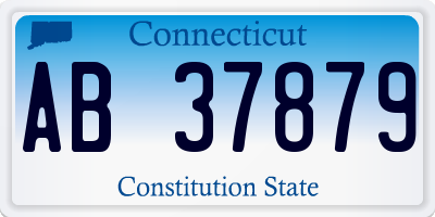 CT license plate AB37879