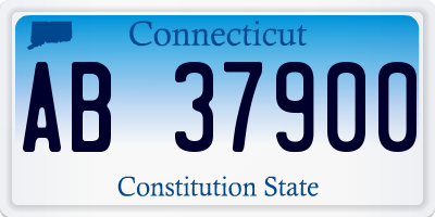 CT license plate AB37900
