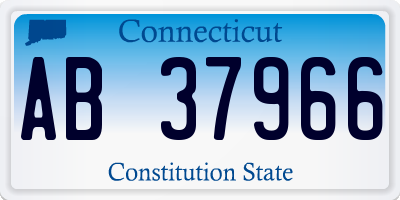 CT license plate AB37966