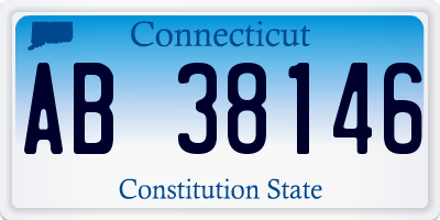 CT license plate AB38146