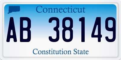 CT license plate AB38149