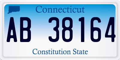 CT license plate AB38164