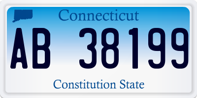 CT license plate AB38199