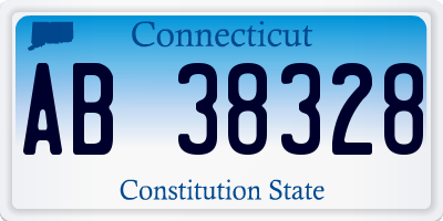 CT license plate AB38328