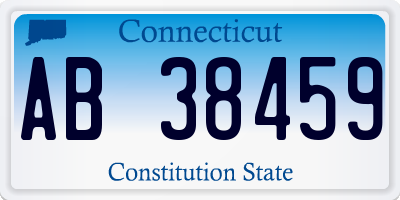 CT license plate AB38459