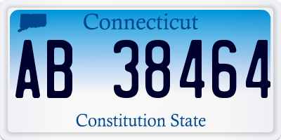 CT license plate AB38464