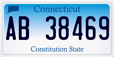 CT license plate AB38469