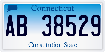 CT license plate AB38529