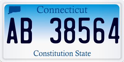 CT license plate AB38564