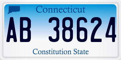 CT license plate AB38624
