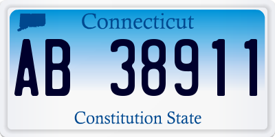 CT license plate AB38911