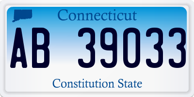 CT license plate AB39033