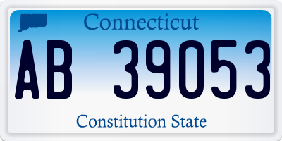 CT license plate AB39053