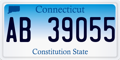 CT license plate AB39055