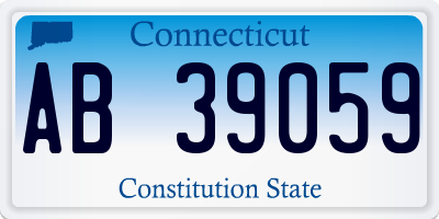 CT license plate AB39059
