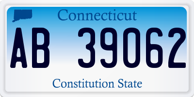 CT license plate AB39062