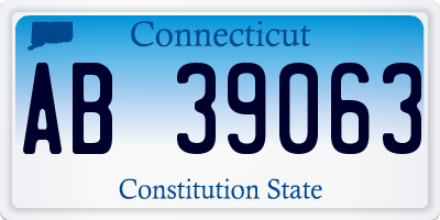 CT license plate AB39063