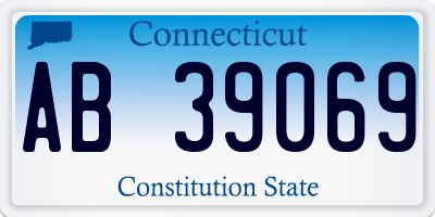 CT license plate AB39069