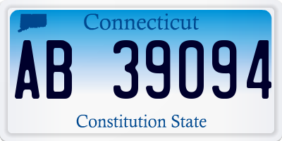 CT license plate AB39094