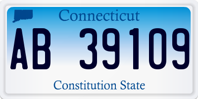 CT license plate AB39109