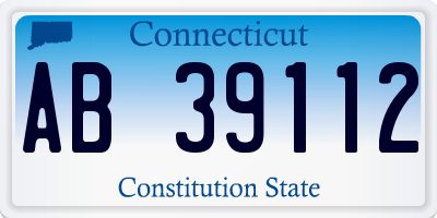 CT license plate AB39112