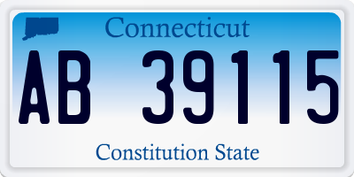 CT license plate AB39115