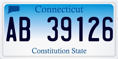 CT license plate AB39126