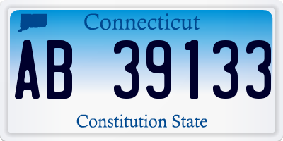 CT license plate AB39133