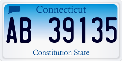 CT license plate AB39135