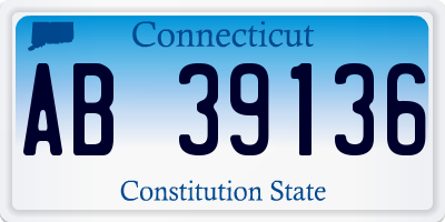 CT license plate AB39136