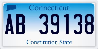 CT license plate AB39138