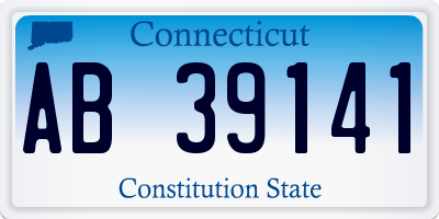 CT license plate AB39141