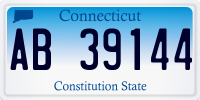 CT license plate AB39144