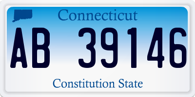 CT license plate AB39146