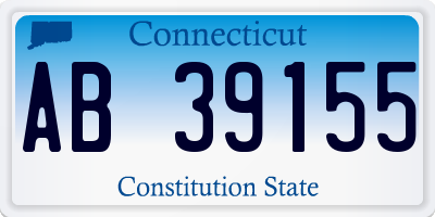 CT license plate AB39155