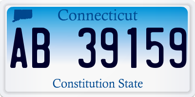 CT license plate AB39159