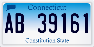 CT license plate AB39161